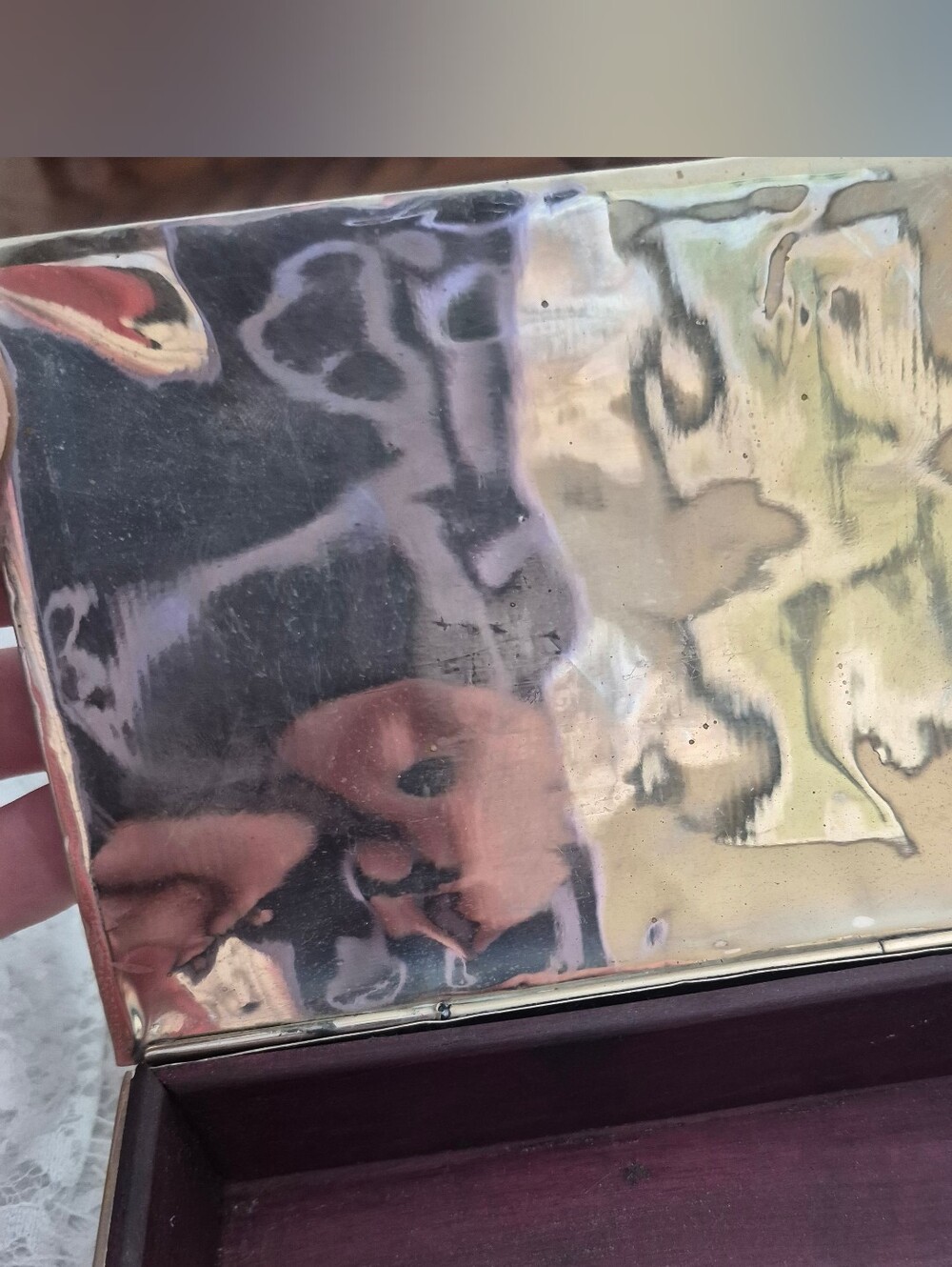 Vintage Silver And Mother Of Pearl/Abalone Box - Picture 8 of 11